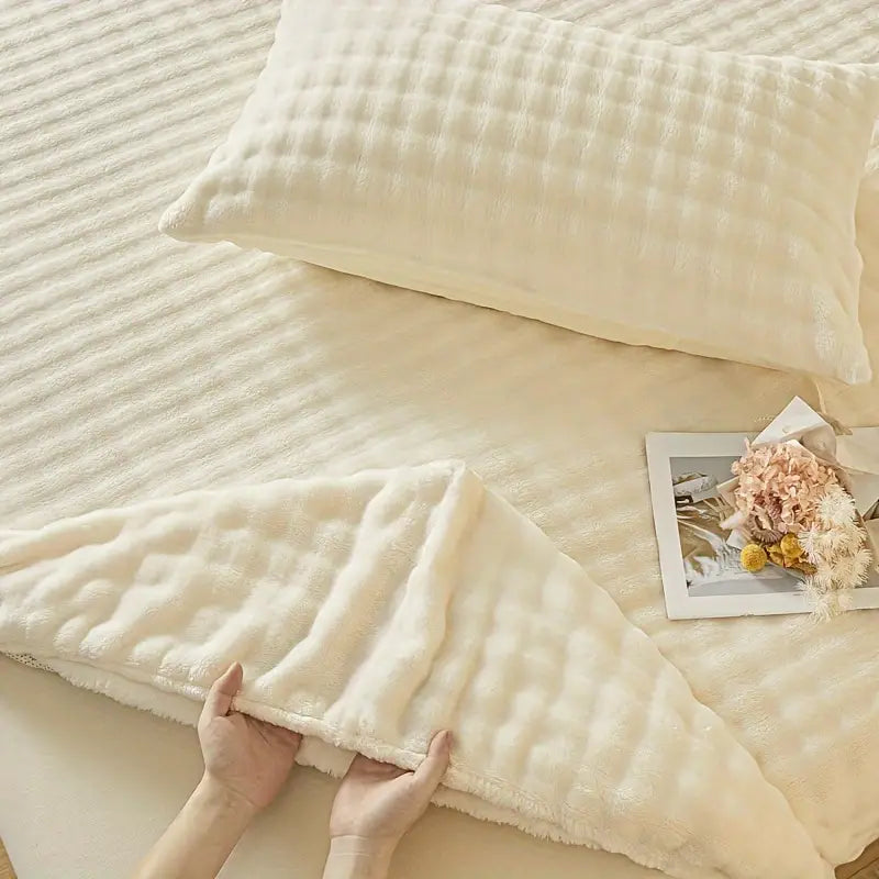 Elastic Korean Fur Bedsheet 🎁55% OFF SALE💖