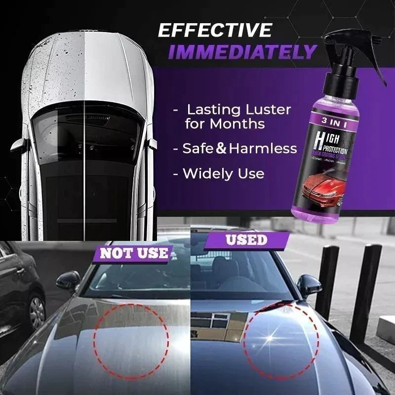 3 IN 1 High Protection Car Spray (Buy 1 Get 1 Free)